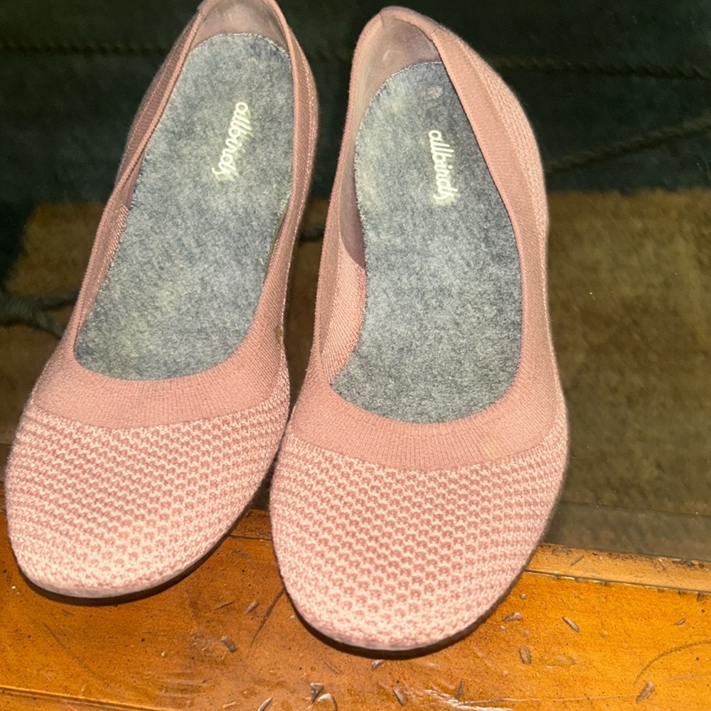 Allbirds Tree Breezers Knit  Flats Size 8.5 Harvest Rose